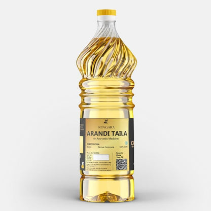 SONGARA 100% Pure Castor Oil (Arandi Taila) | Cold Pressed, Natural & Ayurvedic to Support Hair Growth, Good Skin And Strong Nails (1 unit) - Songara All Ayurvedic