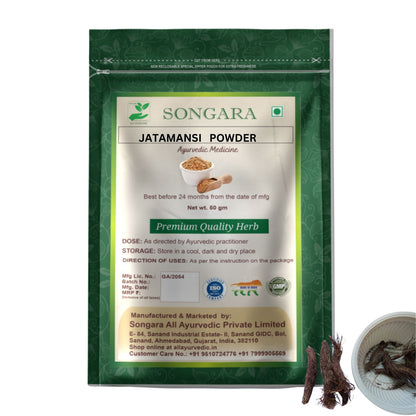 Songara Jatamansi powder | Spikenard | Nardostachys Jatamansi - Pure & Natural Ayurvedic Herb