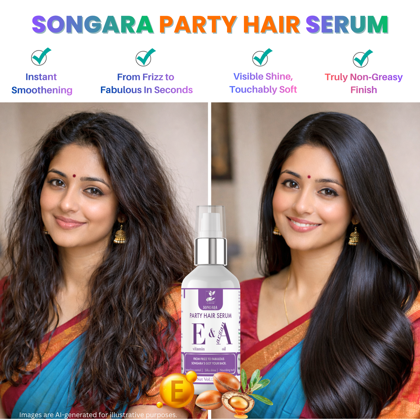 Songara Party Hair Serum – From Frizz to Fabulous (1 unit)