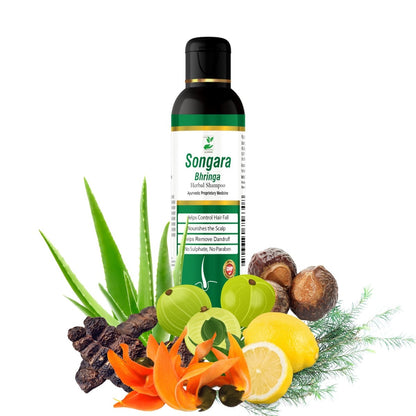 Songara Bhringa Herbal Shampoo (1 unit) - Songara All Ayurvedic