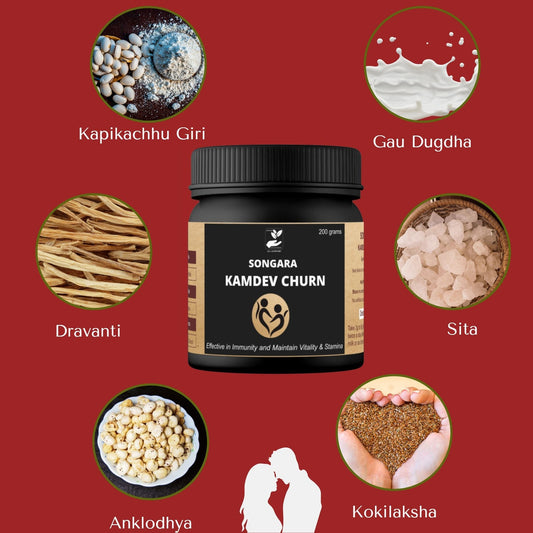 Songara Kamdev Churna | Men Wellness - 100 gm - Songara: Export of Ayurvedic, Herbal & Nutraceutical Products